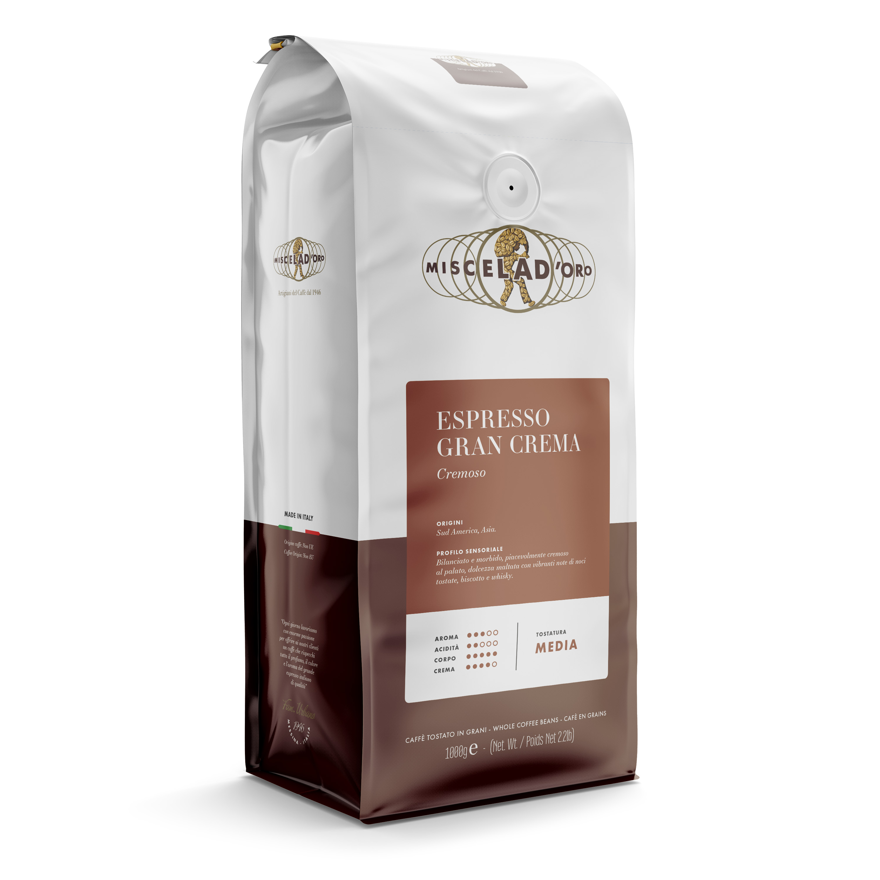 Miscela d´Oro Gran Crema - 1kg, zrnková káva