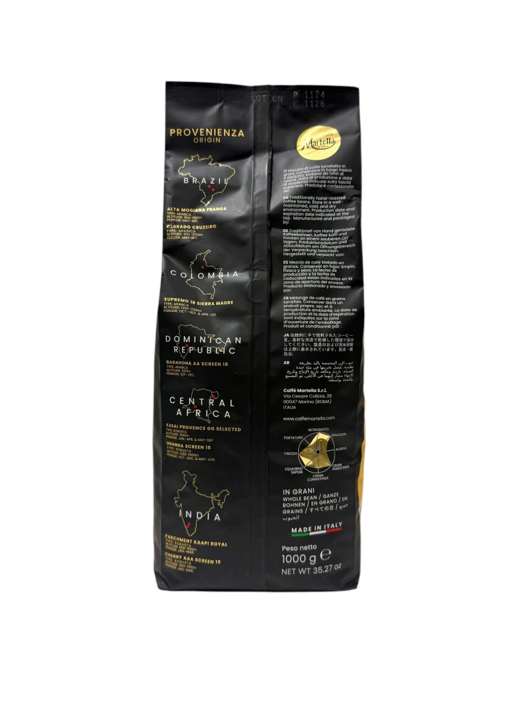 Caffé Martella Maximum Class - 1kg, zrnková káva