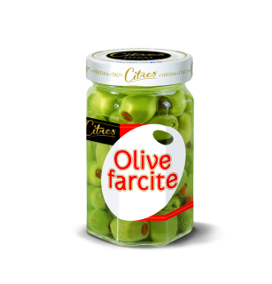 Olivy zelené plněné paprikou v oleji Citres 290g